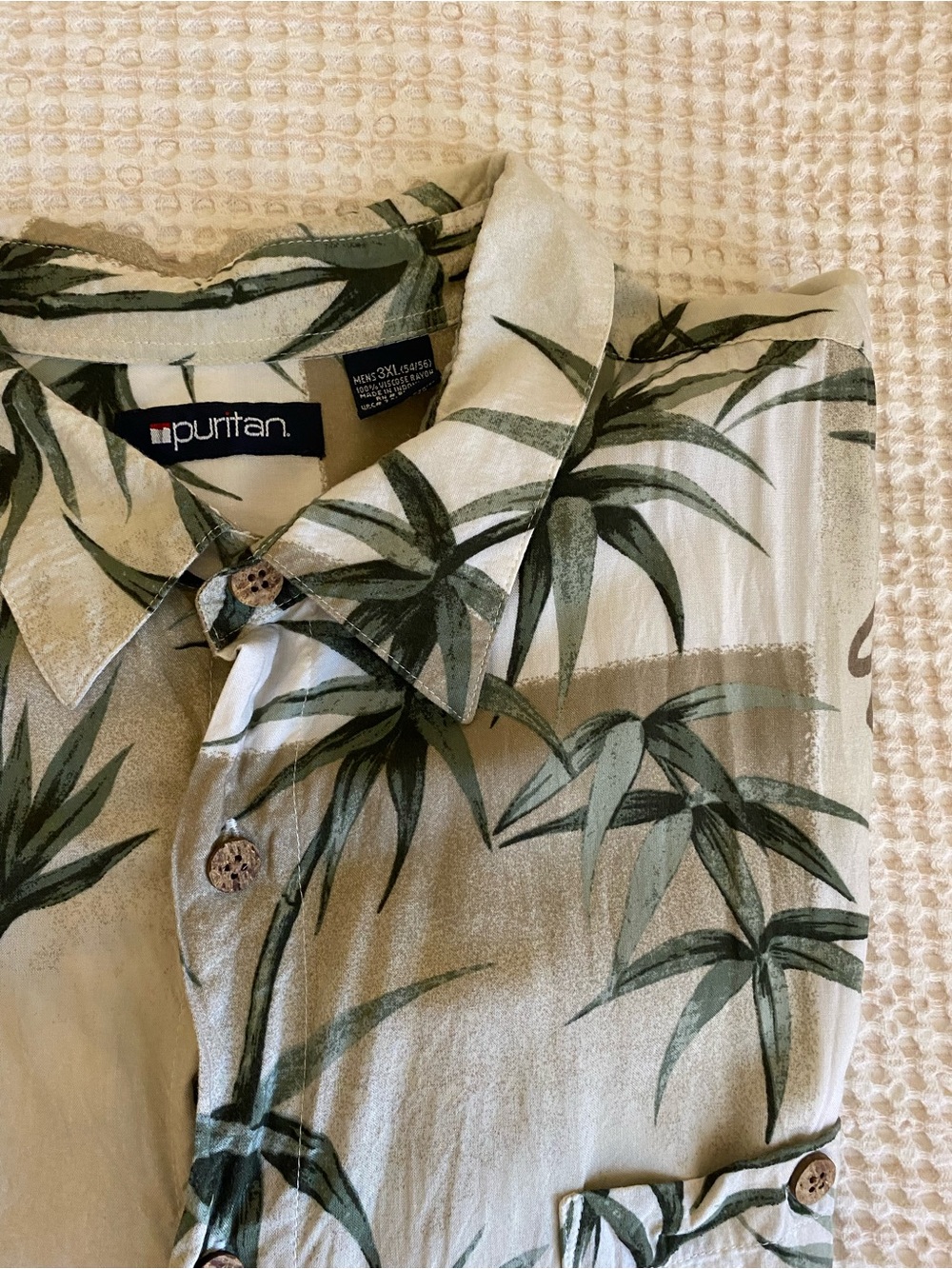 VINTAGE Men’s Hawaiian Tropical Vacation Resortwear Button Down - 3XL